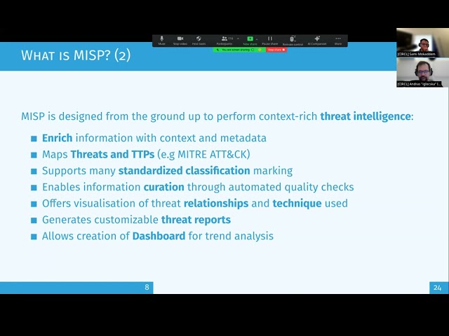 MISP Training - Threat Intelligence Introduction for Analysts and Security Professionals