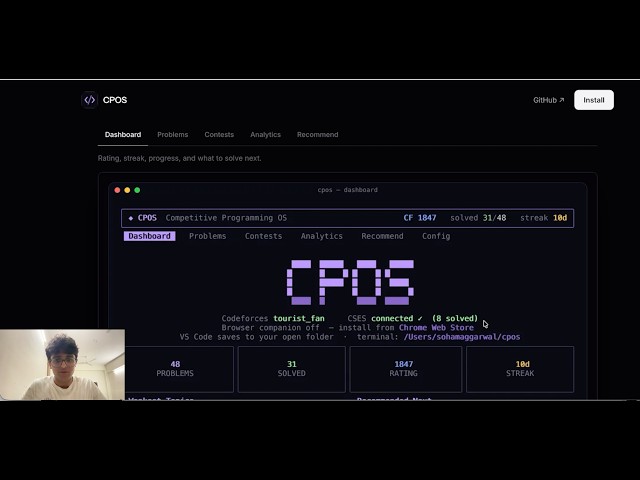 I Built a Competitive Programming OS for VS Code (Codeforces + CSES) | No more CPH?