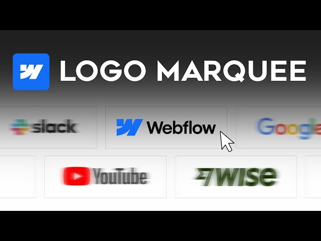 Webflow CMS Logo Marquee: The EASY Way (Smooth & Responsive)