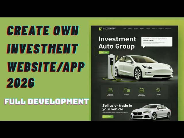 Make investment App Free /How To Create Investment Website For Free /Investment Website Kaise Banaye