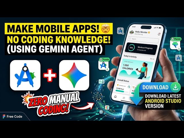 Android Studio Panda 4 + Gemini Agent 🤯 | Build a Full Android App in 3 Mins #androidstudioai #ai