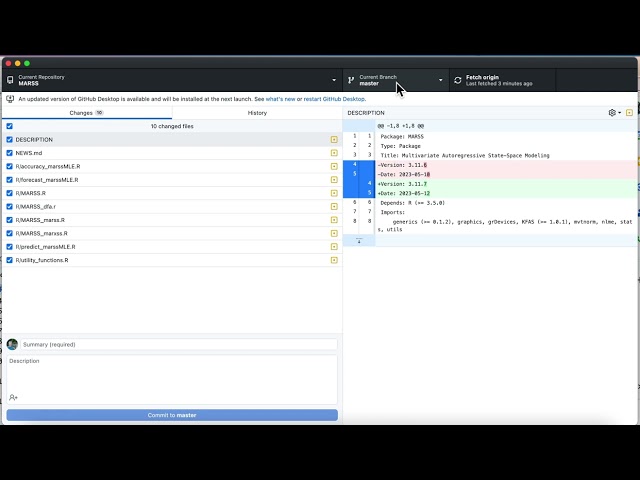 GitHub Desktop: Taking changes with you to a new branch
