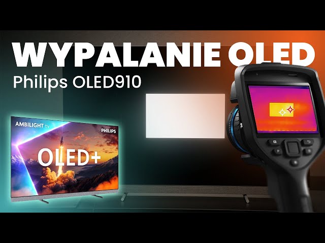 Philips OLED910 Test obciążeniowy wypalania matrycy