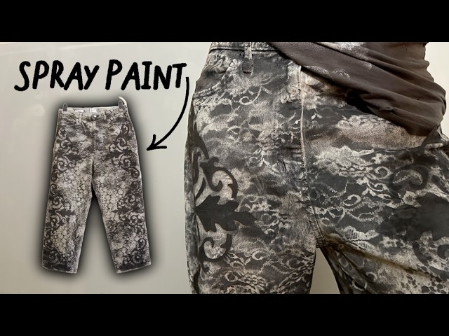 How to Customize Jeans with Spray Paint (Easy DIY Tutorial)