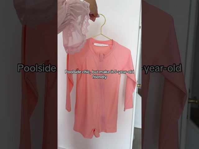 Kids swimming lessons outfit inspo for girls’ swimwear with coverage and sun protection UPF50+