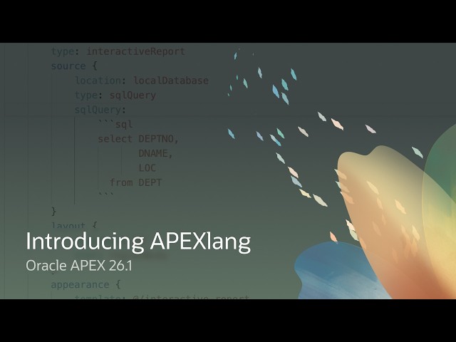 APEXLang: An Open Application Specification Language for Oracle APEX