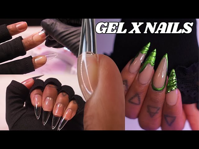 How To Gel X | 3D Chrome Nails | Easy Beginner Friendly Tutorial