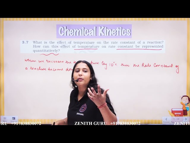 What is the effect of temperature on the rate constant of a reaction?How can this effect  | Q 3.7