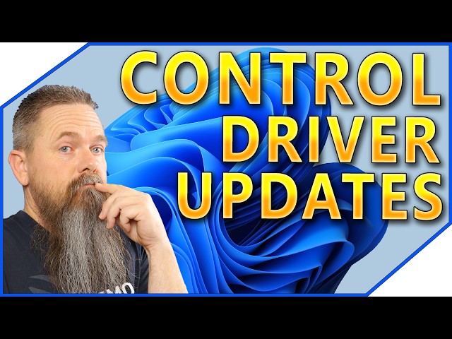 Control How Windows Update Installs Drivers