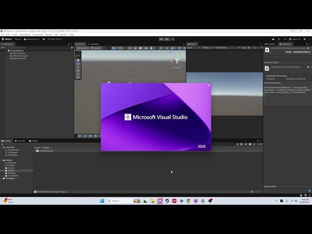 Claude.ai assisted RPG leveling system in Unity