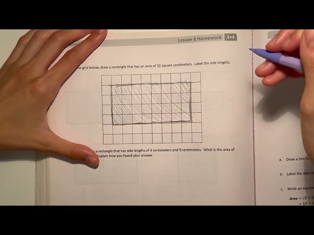 Eureka Math Grade 3 Module 4 Lesson 8 Homework | #mathwithaubrey #answers
