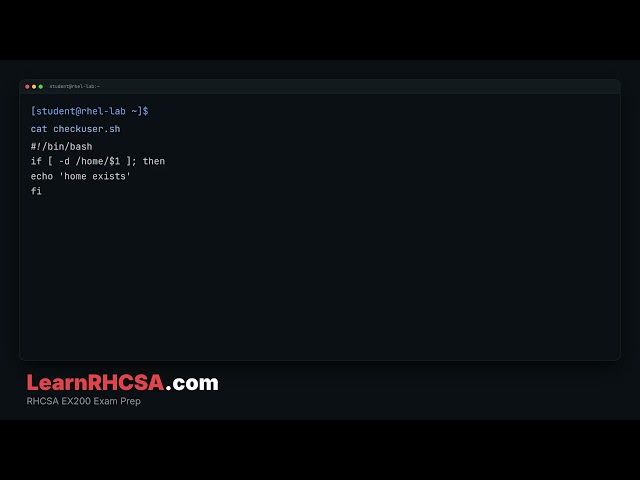 RHCSA Quick Tip: If Conditions | Shell Scripts
