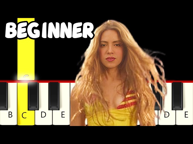 Dai Dai - Shakira, Burna Boy (Chorus) - Fast and Slow (Easy) Piano Tutorial (Melody only) -Beginner