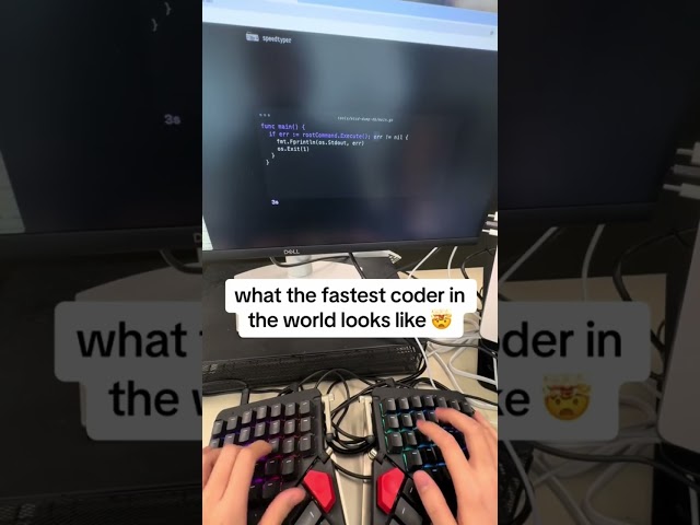 what the world’s fastest coder looks like 🤯 #cs #typing #coding #programming #developer