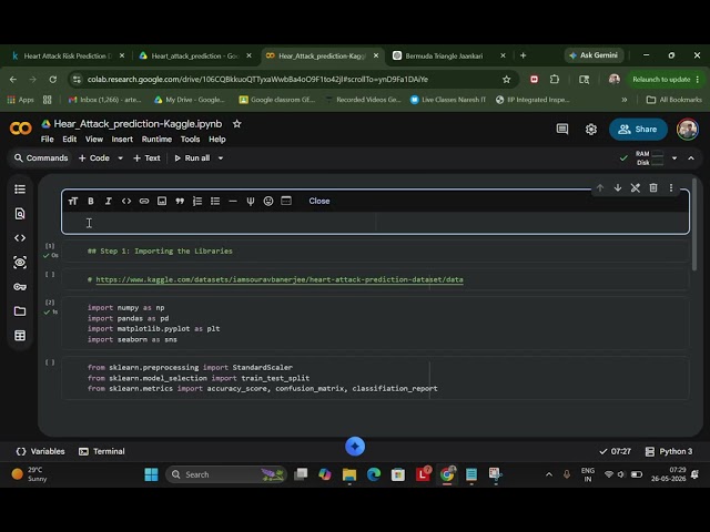 Machine Learning Project for Beginners | Heart Attack Prediction System: Part 1