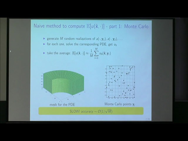 UNQW02 | Dr. Lorenzo Tamellini | Multi-Index Stochastic Collocation (MISC) for Elliptic PDEs