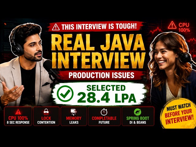 Java Real-Time Interview | Production Debugging, Kafka & Spring