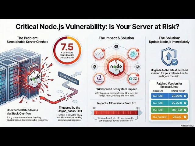 (Podcast)  Node.js vulnerability that is sending shockwaves through the dev world! CVE-2025-59466