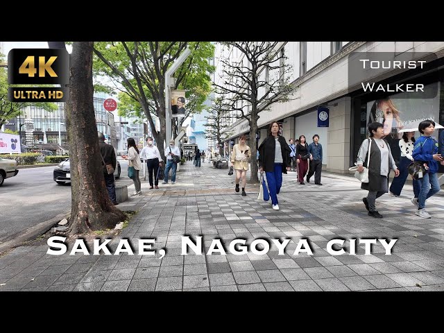 Sunday in Sakae, Nagoya city. | TOURIST WALKER 4K HDR