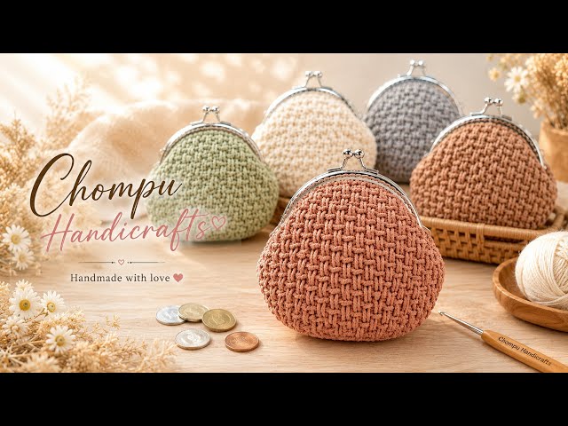 So Easy! How to Crochet Adorable Coin Purse 💘 Crochet Tutorial 🎁💕 Crochet Gift Ideas 🎁💕