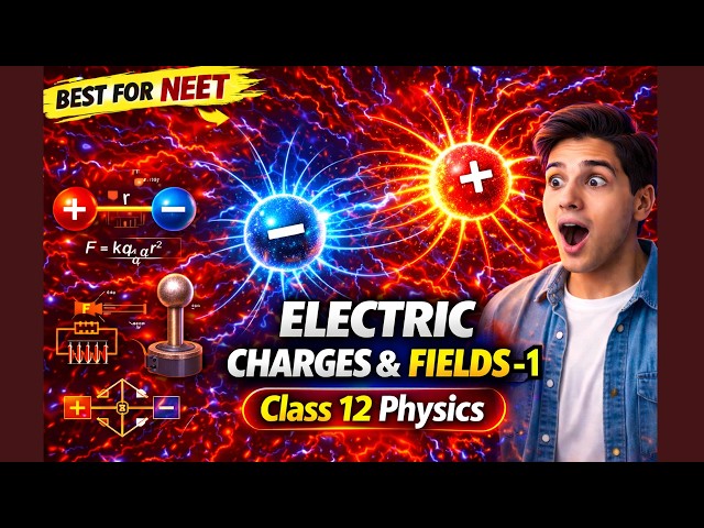 Electric Charges & Fields-1⚡ | Class 12 Physics | NCERT Full Chapter in 3D Animation | Best for NEET