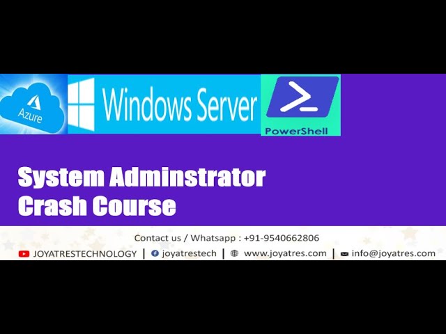 System Administrator Crash Course | Become a Expert System   Admin | IT systems Engineering Skill |