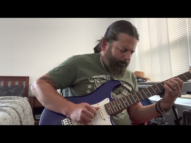 Improv noodling to a random backing track - Nobody Cares