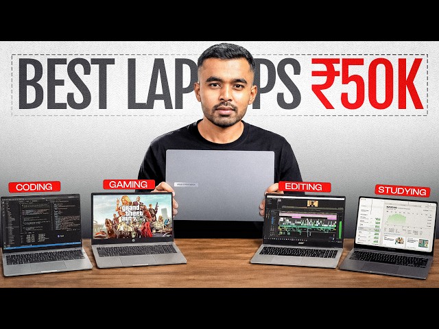 Best Laptop Under 50000 in 2026 🔥 TOP 5 Laptops for Students, Coding & Gaming under 40000 - 50000