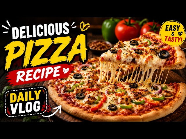 Homemade Pizza Dough from Scratch | Easy Pizza Recipe (Daily Vlog)