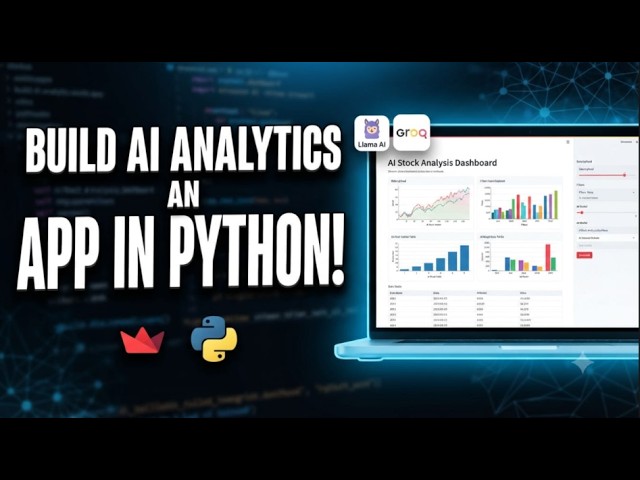 Building an AI-Powered Data Analytics Dashboard with Python & Streamlit | Live Project Demo