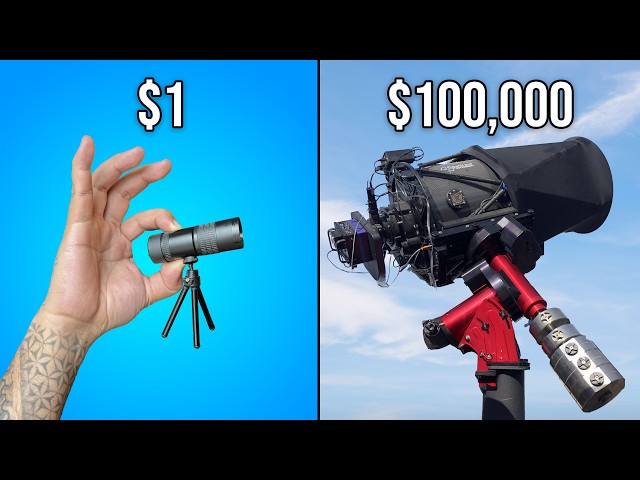 $1 vs $100,000 Telescope for Space Photography