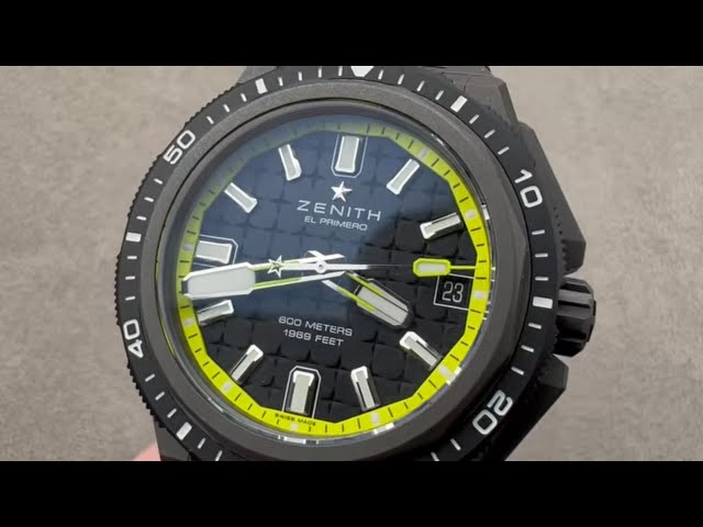 Zenith Defy Extreme Diver Shadow 97.9600.3620/21.I300 Zenith Watch Review