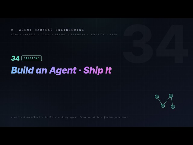 34. Build an Autonomous Coding Agent | Agent Harness Engineering