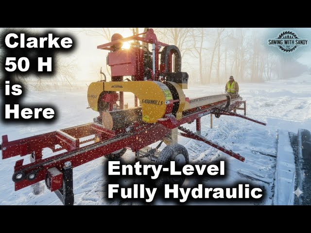This BRAND NEW Entry-Level Hydraulic Sawmill Surprised Me (Clarke 50H)