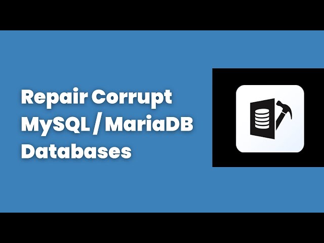 How to Repair Corrupt MySQL & MariaDB Databases | Step-by-Step Guide with Stellar Repair for MySQL