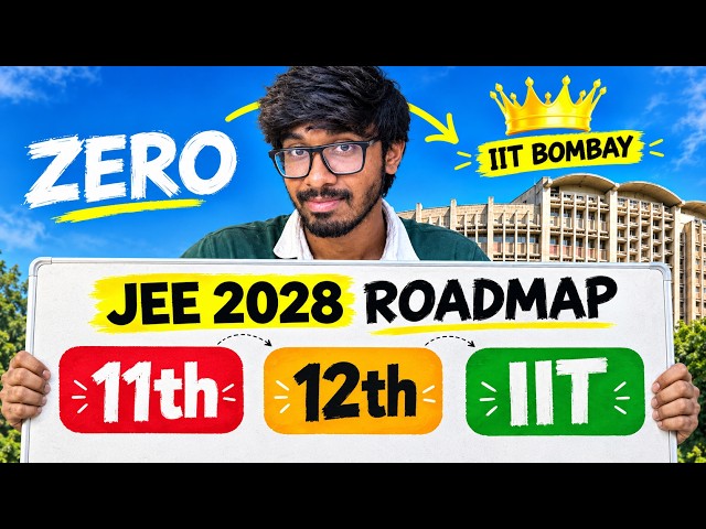 Complete 2 Year IIT JEE Roadmap🔥. JEE Mains and Advanced Strategy