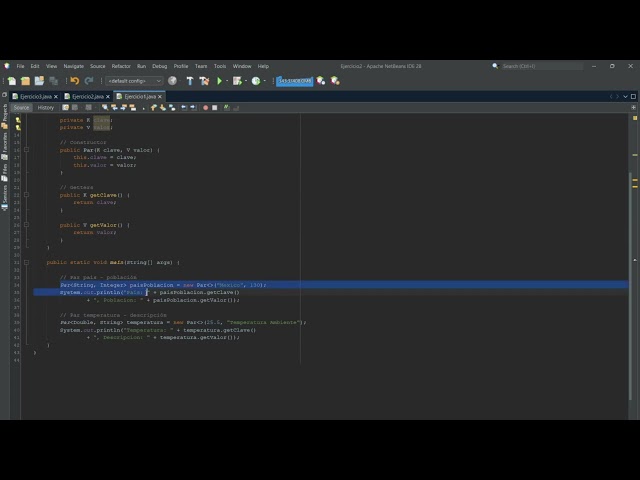 Ejercicio 1 código java