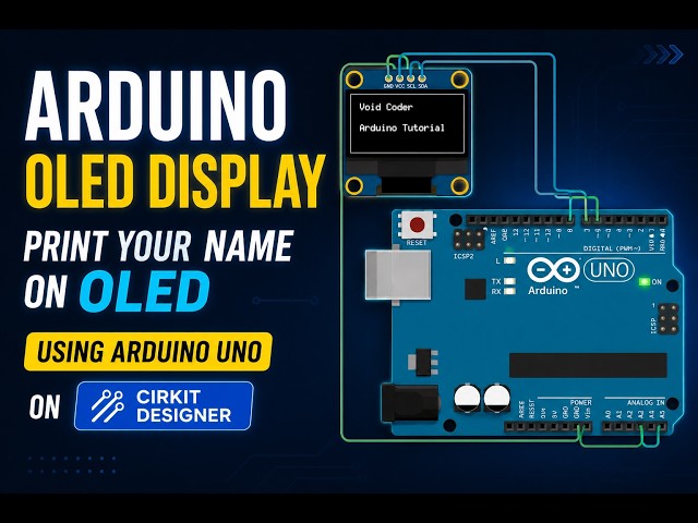 Arduino Tutorial #2 | Display your name on OLED display | SSD1306