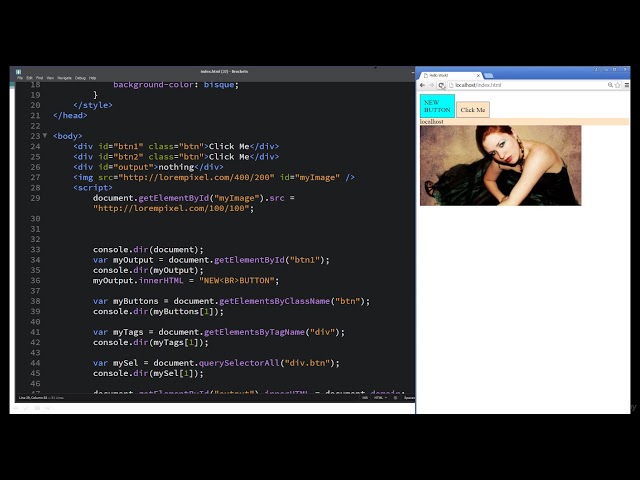 28  JavaScript Update Styling attributes using the DOM