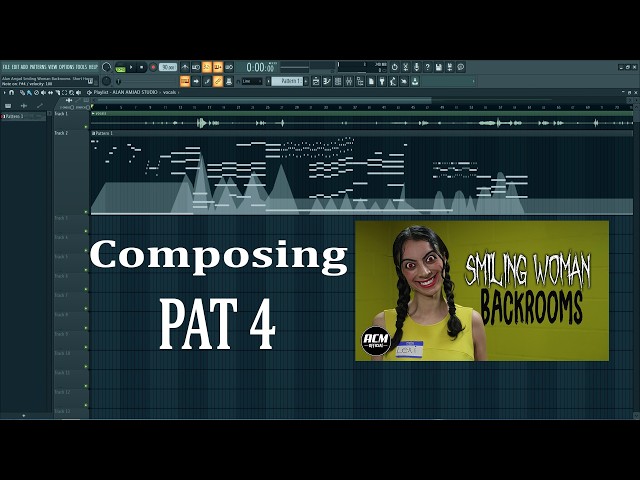 Composing Smiling Woman Backrooms  Short Horror  Film Sound Music PAT 4 FL Studio Comp By Shahar Yar