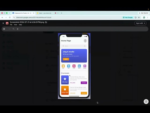 Flutter UI practice