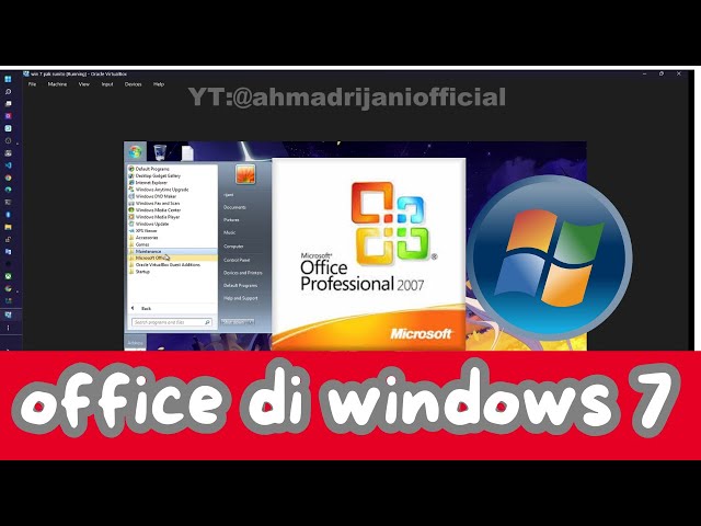 Memasang Office di windows 7