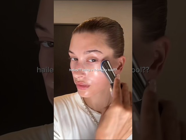 Hailey Bieber's SKINCARE STAPLE?! 🤩 #medicube #beautyhacks #koreanbeauty #haileybieber