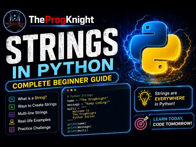 Python Strings Explained in 10 Minutes 🔥 | Complete Beginner Tutorial