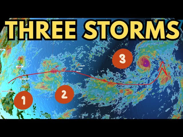 Three Storms in the Western Pacific,  Super Typhoon Dolphin & LPA Update