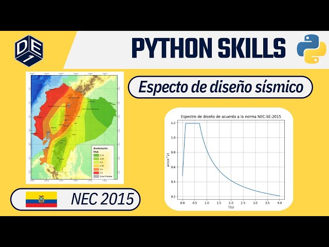 ESPECTRO DE DISEÑO - NEC 2015 CON PYTHON