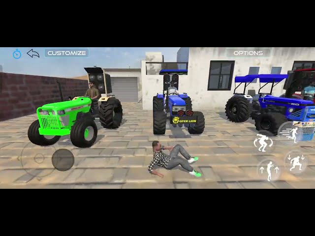 Drive Jcb,Dumper 🚜, Holland tractor 🚜 and JONDHER 🚜 Tractor Uploading mitti #tractor #Jcb #gaming