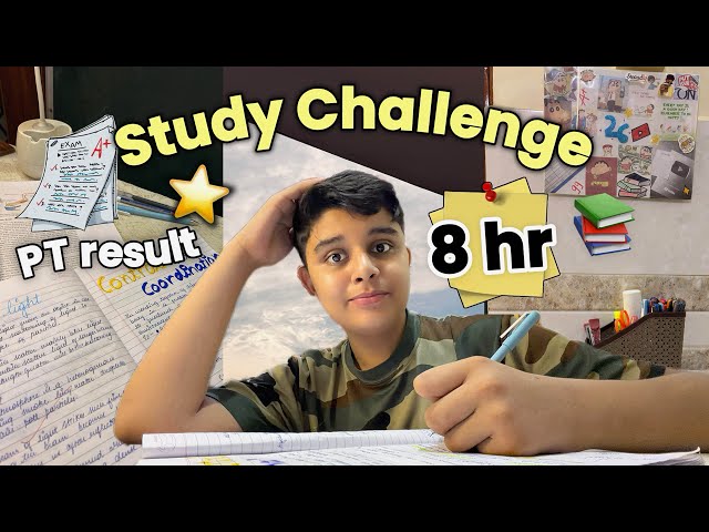8 HOURS STUDY CHALLENGE 📚🔥 | Can a CBSE 10th Grader Actually Do It?