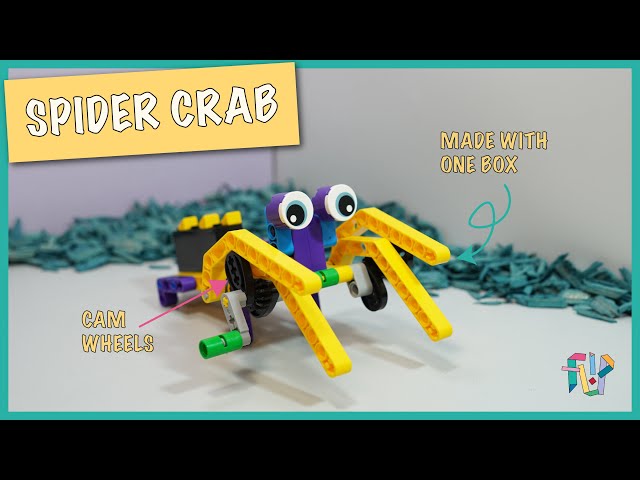 LEGO Spider Crab with LEGO Education BricQ Motion Prime 45400