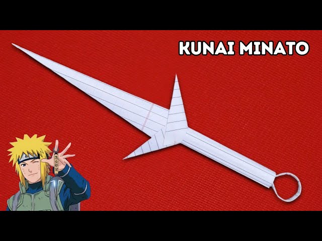 DIY Paper Kunai ⚡ How to Make a Realistic Paper Kunai || Easy Origami Ninja Weapon